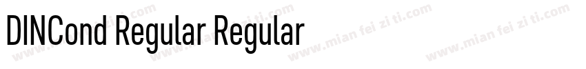 DINCond Regular Regular字体转换